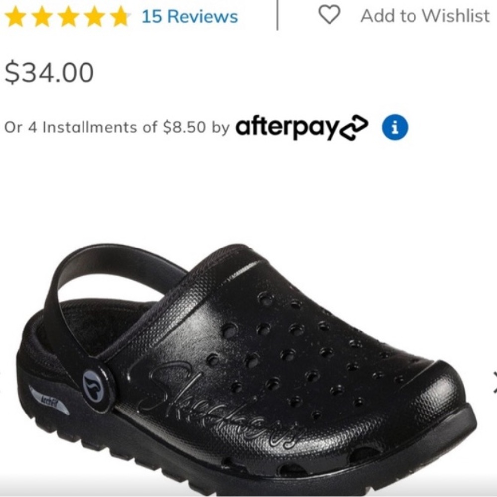 New Fur-lined Black Skechers Clogs/Mules - Picture 4 of 5